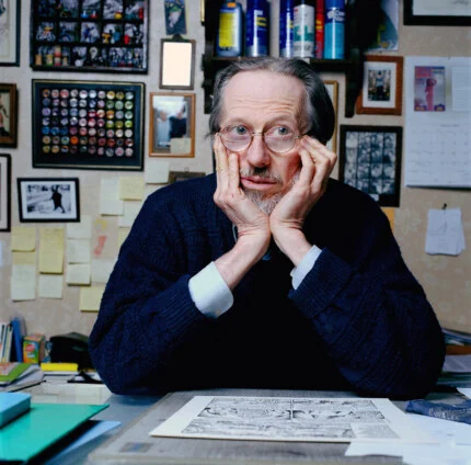 American cartoonist Robert Crumb at home in Sauve, France, circa 2010