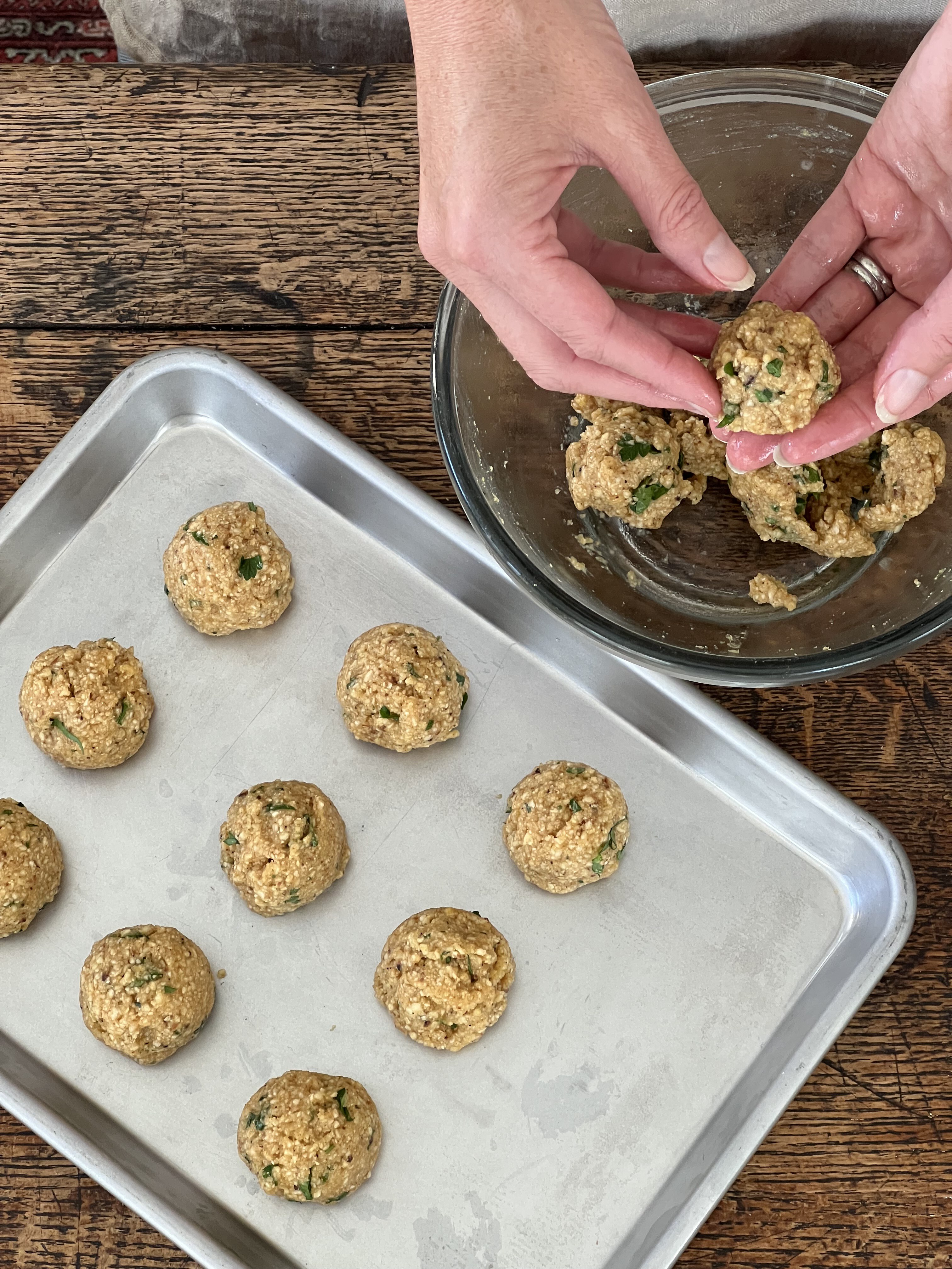 Matzah ball preparation